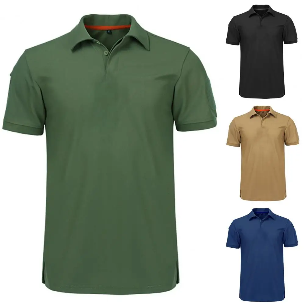 Simple Summer Top Polyester Top Short Sleeve Short Sleeve Military T-shirt Top Sweat Absorbent
Simple Summer Top Polyester Top Short Sleeve Short Sleeve Military T-shirt Top Sweat Absorbent
