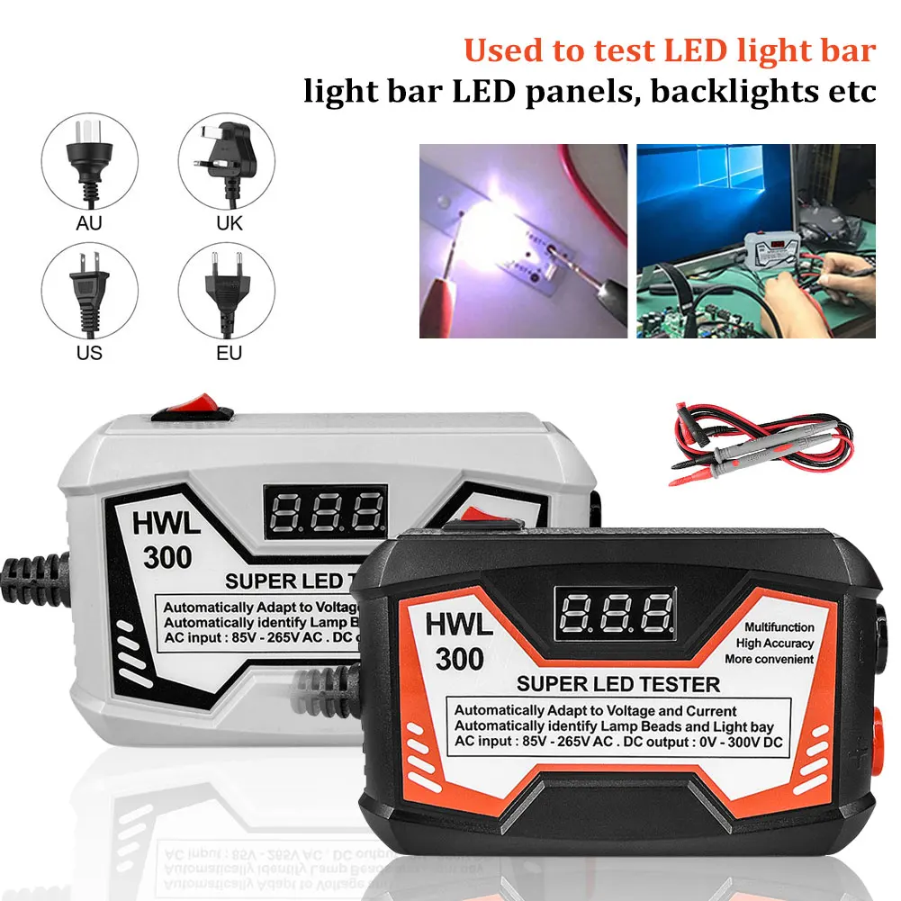 UYANGG LED Strips Beads Test Tool 0-300V Output LED TV Backlight Tester LED Tool Multipurpose Digital Display EU/US Plug
UYANGG LED Strips Beads Test Tool 0-300V Output LED TV Backlight Tester LED Tool Multipurpose Digital Display EU/US Plug