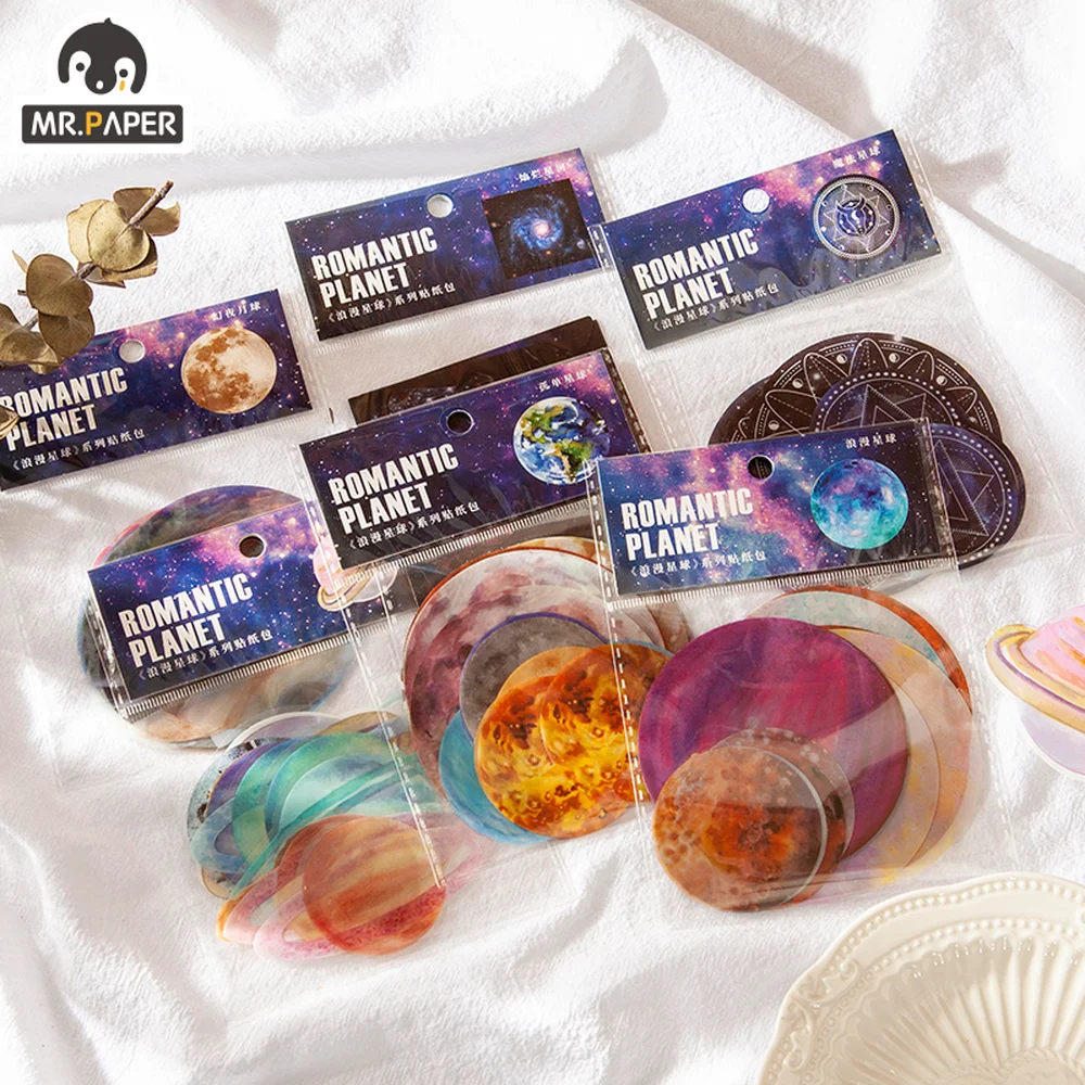 Mr.paper 6 Styles 20Pcs/Bag Romantic Planet Sticker Pack INS Style Gentle Universe Scrapbooking Decorative Stationery Stickers
Mr.paper 6 Styles 20Pcs/Bag Romantic Planet Sticker Pack INS Style Gentle Universe Scrapbooking Decorative Stationery Stickers