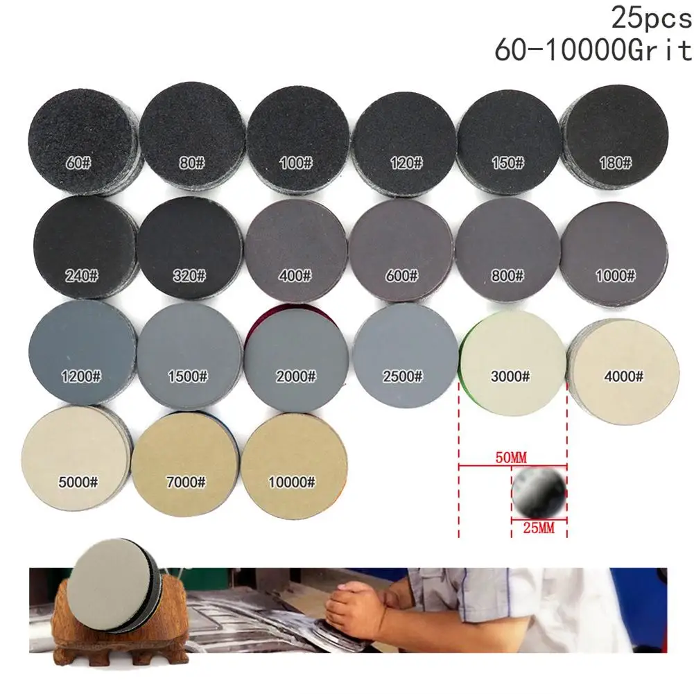 Durable Cars For Furniture Sanding Discs Sanding Grit 50mm Abrasive Sandpaper Accessories Loop 60 - 10000 Grit
Durable Cars For Furniture Sanding Discs Sanding Grit 50mm Abrasive Sandpaper Accessories Loop 60 - 10000 Grit