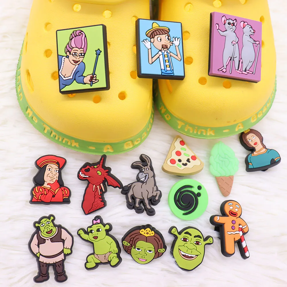 Mix 50PCS PVC Buckle Clog Dragon Donkey Monster Ice Cream Prince Pizza Mouse Fairy Tale Croc Jibz Fit Wristbands Garden Shoes
Mix 50PCS PVC Buckle Clog Dragon Donkey Monster Ice Cream Prince Pizza Mouse Fairy Tale Croc Jibz Fit Wristbands Garden Shoes