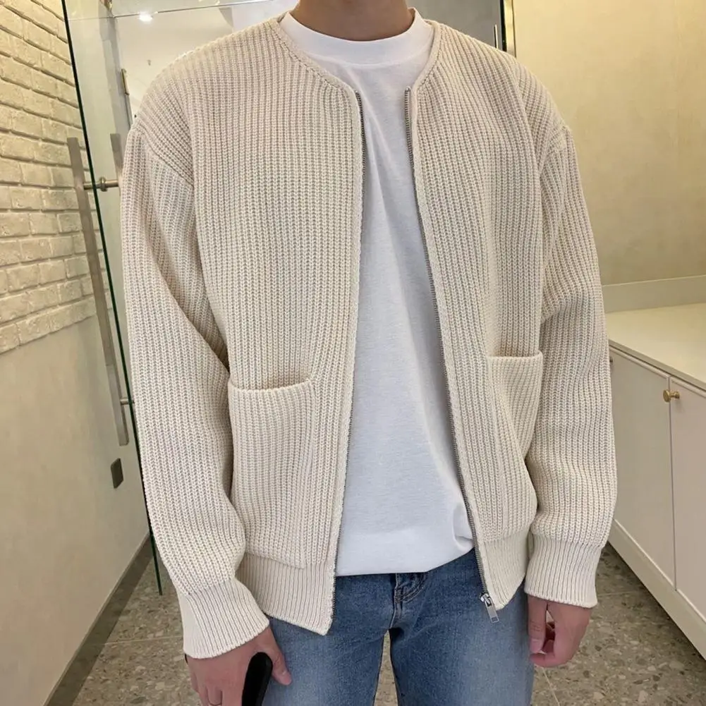 Knitted Chic Loose Zip Up Autumn Sweater Coat Anti-piling Winter Sweater Coat Long Sleeves Male Clothes
Knitted Chic Loose Zip Up Autumn Sweater Coat Anti-piling Winter Sweater Coat Long Sleeves Male Clothes