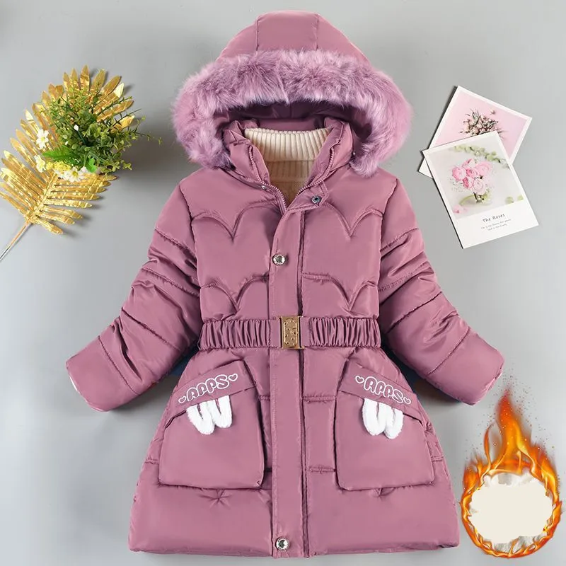 Girls Thick Coats Winter 2 To 10 Years Old Children Warm Velvet Long Down Parkas Outerwear Clothes For Baby Kids Hoodies Jackets
Girls Thick Coats Winter 2 To 10 Years Old Children Warm Velvet Long Down Parkas Outerwear Clothes For Baby Kids Hoodies Jackets