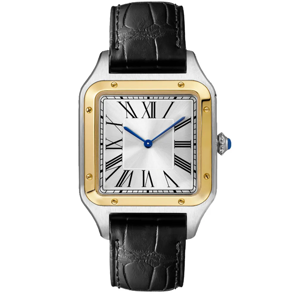 

Часы мужские и женские кварцевые из нержавеющей стали, люксовые брендовые оригинальные тонкие ультратонкие простые наручные часы с кожаным ремешком