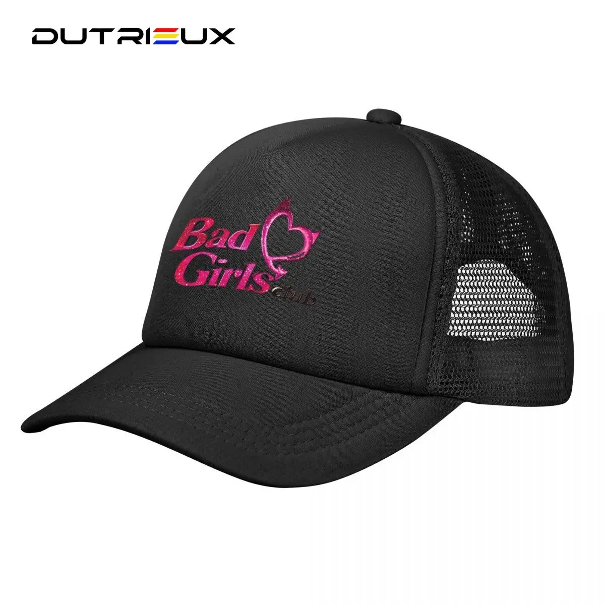 

Transparent Bad Girls Stretchy Trucker Hat Mesh Baseball Cap Adjustable Closure Hats for Men Women Comfortable Breathable