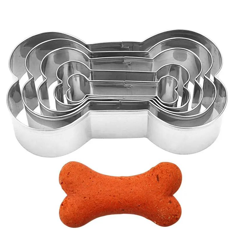 

Dog Bone Shapes Cutters Homemade Dog Biscuit Treats Cutters Biscuit Cutters Fondant Cake Molds For Cake Cookies Sandwiches