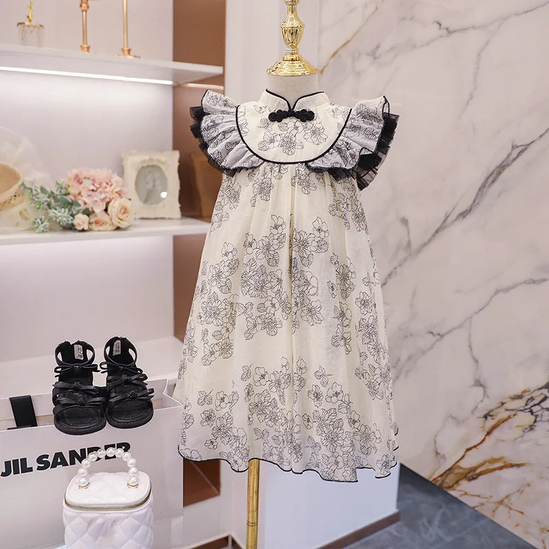 Женское платье в китайском стиле для девочек, лето 2023, детские платья, новинка, детское винтажное платье с принтом, детская одежда
Женское платье в китайском стиле для девочек, лето 2023, детские платья, новинка, детское винтажное платье с принтом, детская одежда