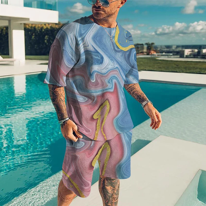 Men's Wear Suit 3D Printing T-Shirt Tracksuit Casual Wear Fitness Sports 2 Piece Set of Sports Pants for Men Painting Oversized
Men's Wear Suit 3D Printing T-Shirt Tracksuit Casual Wear Fitness Sports 2 Piece Set of Sports Pants for Men Painting Oversized