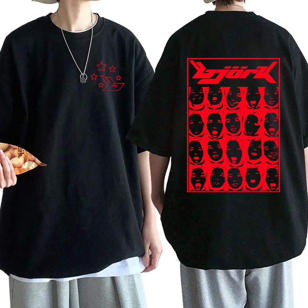 90s Singer Bjork Army of Me Post Music Album T Shirt Fashion Short Sleeve T Shirts Hip Hop Oversized T-shirt Streetwear Couples
90s Singer Bjork Army of Me Post Music Album T Shirt Fashion Short Sleeve T Shirts Hip Hop Oversized T-shirt Streetwear Couples