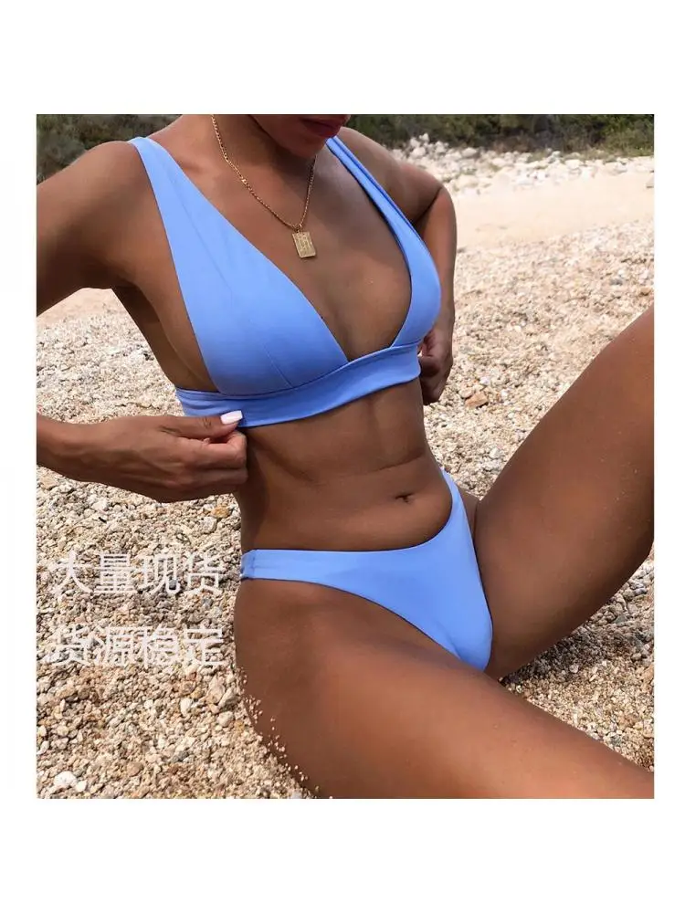 2022 New Sexy Bikini Solid Swimsuit Women Swimwear Push Up Bikini Set Brazilian Bathing Suit Summer Beach Wear Swimming Suit
2022 New Sexy Bikini Solid Swimsuit Women Swimwear Push Up Bikini Set Brazilian Bathing Suit Summer Beach Wear Swimming Suit