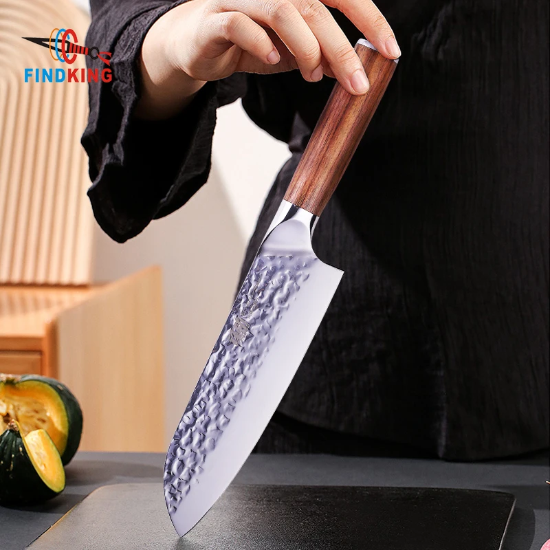 FINDKING Sky Mirror 7 inch 5Cr15mov Stainless Steel with Rosewood Handle Kitchen Japanese Chef Santoku Knife
FINDKING Sky Mirror 7 inch 5Cr15mov Stainless Steel with Rosewood Handle Kitchen Japanese Chef Santoku Knife