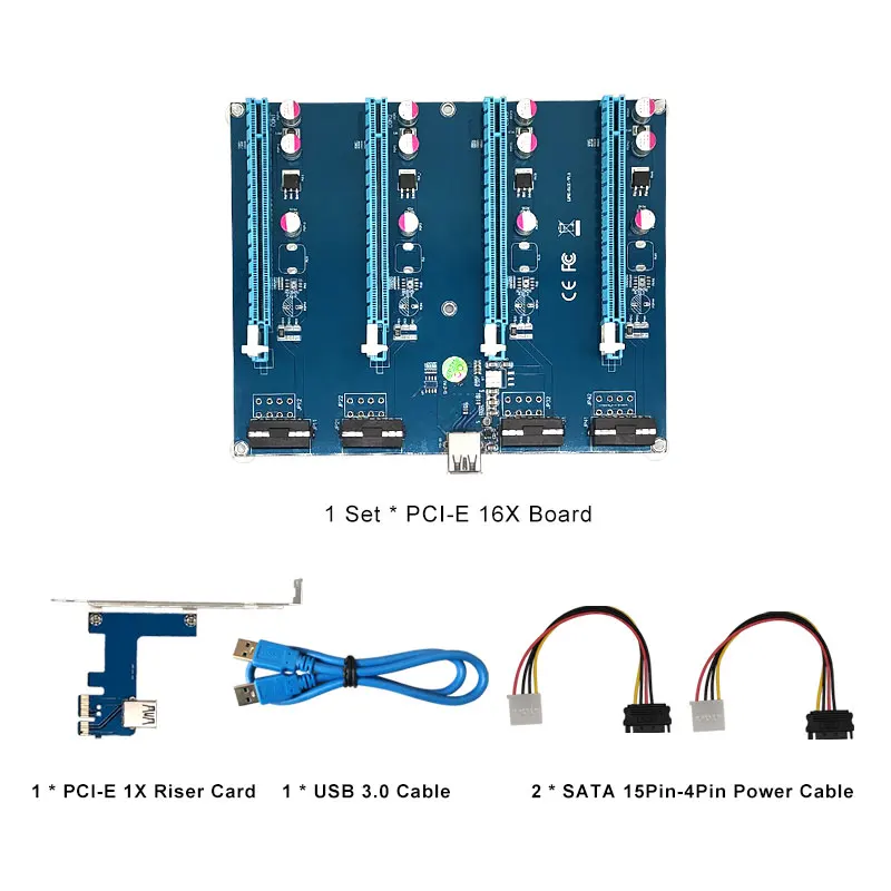 For Bitcoin Mining Expansion PCI-E X1 To 4PCI-E X16 Expansion Kit 1 To 4 Port PCI Express Switch Multiplier HUB Riser Card 2021
For Bitcoin Mining Expansion PCI-E X1 To 4PCI-E X16 Expansion Kit 1 To 4 Port PCI Express Switch Multiplier HUB Riser Card 2021