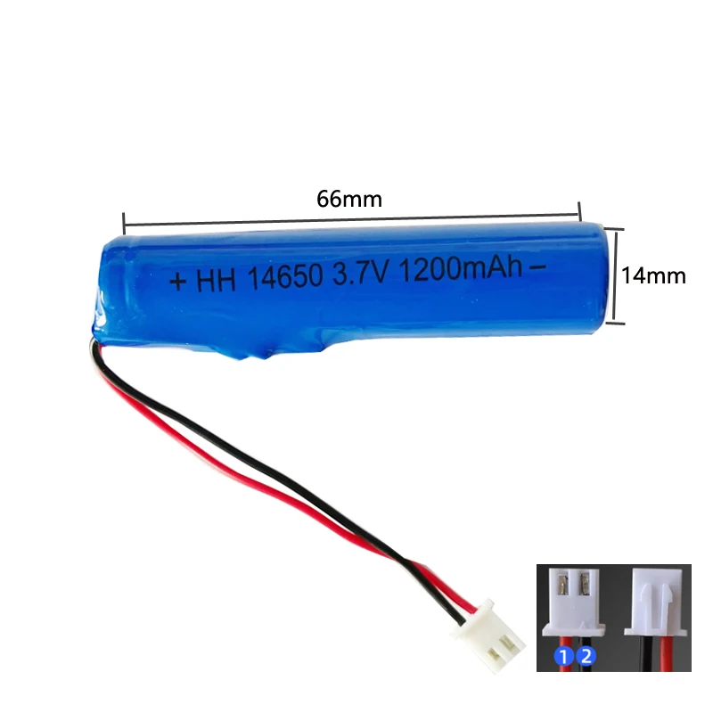 3.7v Rechargeable Lithium Battery 14650 1500mah With Xh2.54 Plug For Bluetooth Speaker, Headphone, Flashlight Sight
3.7v Rechargeable Lithium Battery 14650 1500mah With Xh2.54 Plug For Bluetooth Speaker, Headphone, Flashlight Sight