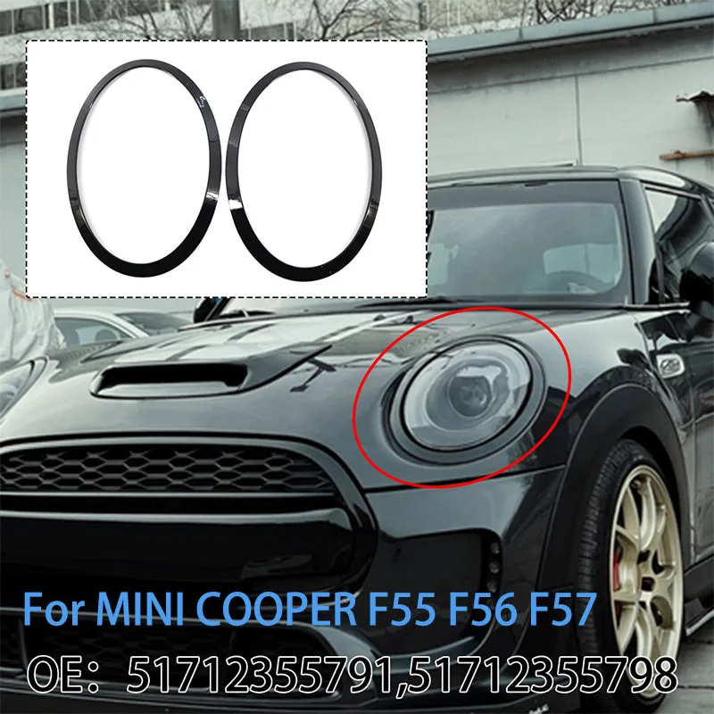 1 пара, глянцевые черные наклейки для автомобильных фар Mini Cooper R55 R56 R57 20013-2017
1 пара, глянцевые черные наклейки для автомобильных фар Mini Cooper R55 R56 R57 20013-2017