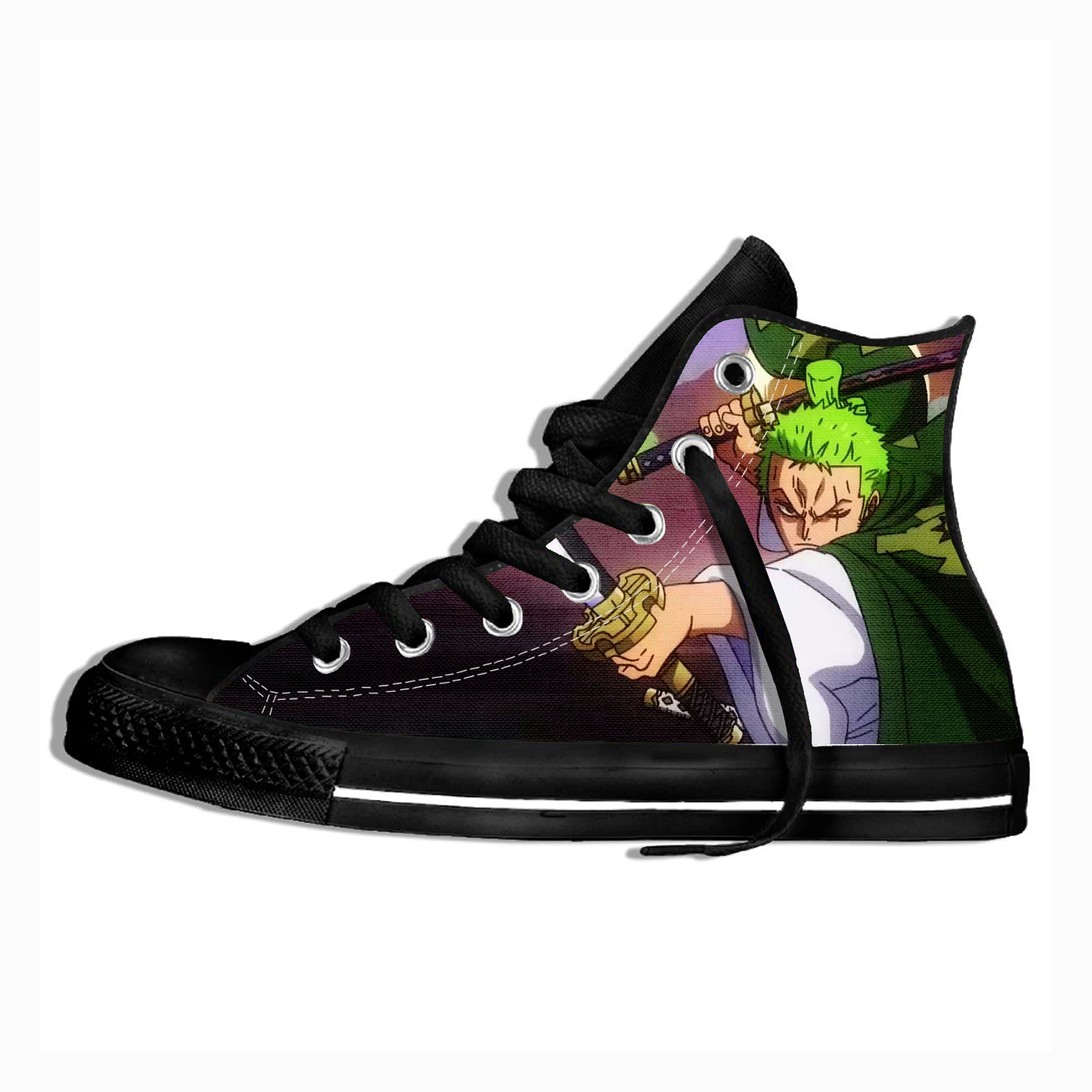Roronoa Zoro Cartoon Printed Canvas Sneakers Men Women Fashion Casual Vulcanized Flat Trainers Shoes High Top Sneakers
Roronoa Zoro Cartoon Printed Canvas Sneakers Men Women Fashion Casual Vulcanized Flat Trainers Shoes High Top Sneakers
