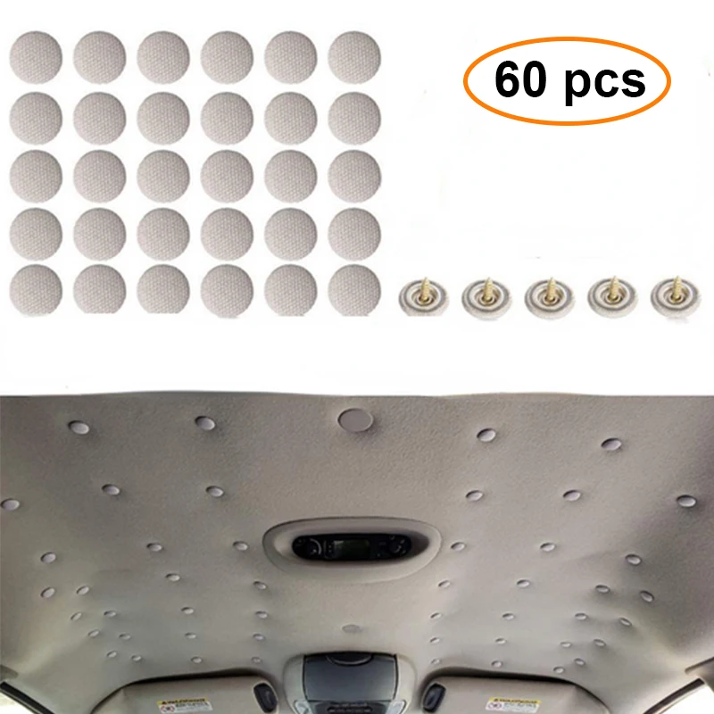 60pcs Car Interior Roof Buckles Headliner Ceiling Cloth Fixing Screw Care Fabric Buckle Rivets Retainer Cap Repair Automotive
60pcs Car Interior Roof Buckles Headliner Ceiling Cloth Fixing Screw Care Fabric Buckle Rivets Retainer Cap Repair Automotive