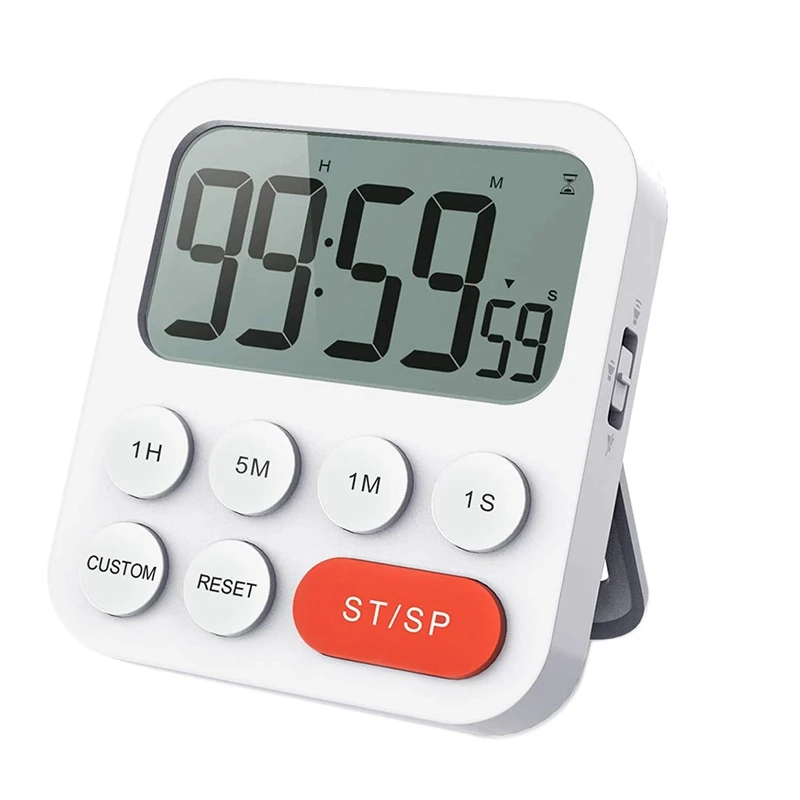 Timer Digital Cooking Timer, Magnetic Count Up & Countdown Timer With LCD Display And Loud Alarm,99 Hour Digital Timer 
Timer Digital Cooking Timer, Magnetic Count Up & Countdown Timer With LCD Display And Loud Alarm,99 Hour Digital Timer