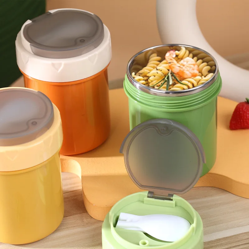 600ml Breakfast Cup Portable Mini Lunch Box With Foldable Spoon Heat Insulation And Anti-leak Proof Food Container
600ml Breakfast Cup Portable Mini Lunch Box With Foldable Spoon Heat Insulation And Anti-leak Proof Food Container