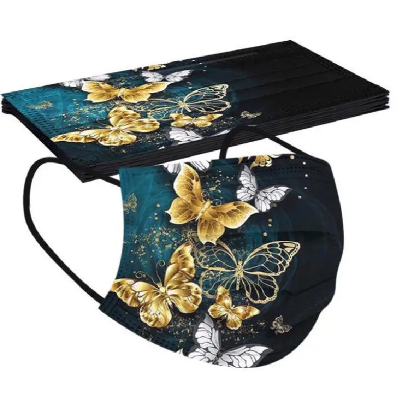 50pcs Adult Butterfly Woman Black Mask Disposable Mask Printed Protective Mask Face Mask Mascarillas Security Protection Dust
50pcs Adult Butterfly Woman Black Mask Disposable Mask Printed Protective Mask Face Mask Mascarillas Security Protection Dust