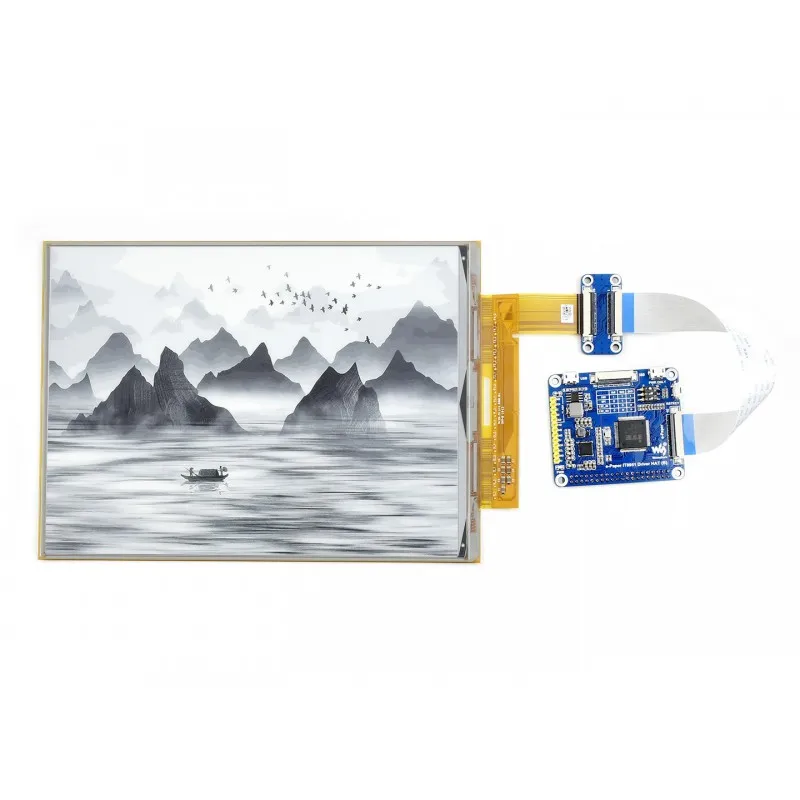 WaveShare 10.3inch Flexible E-Ink Display HAT for Raspberry Pi 1872*1404 Resolution with Embedded Controller IT8951
WaveShare 10.3inch Flexible E-Ink Display HAT for Raspberry Pi 1872*1404 Resolution with Embedded Controller IT8951
