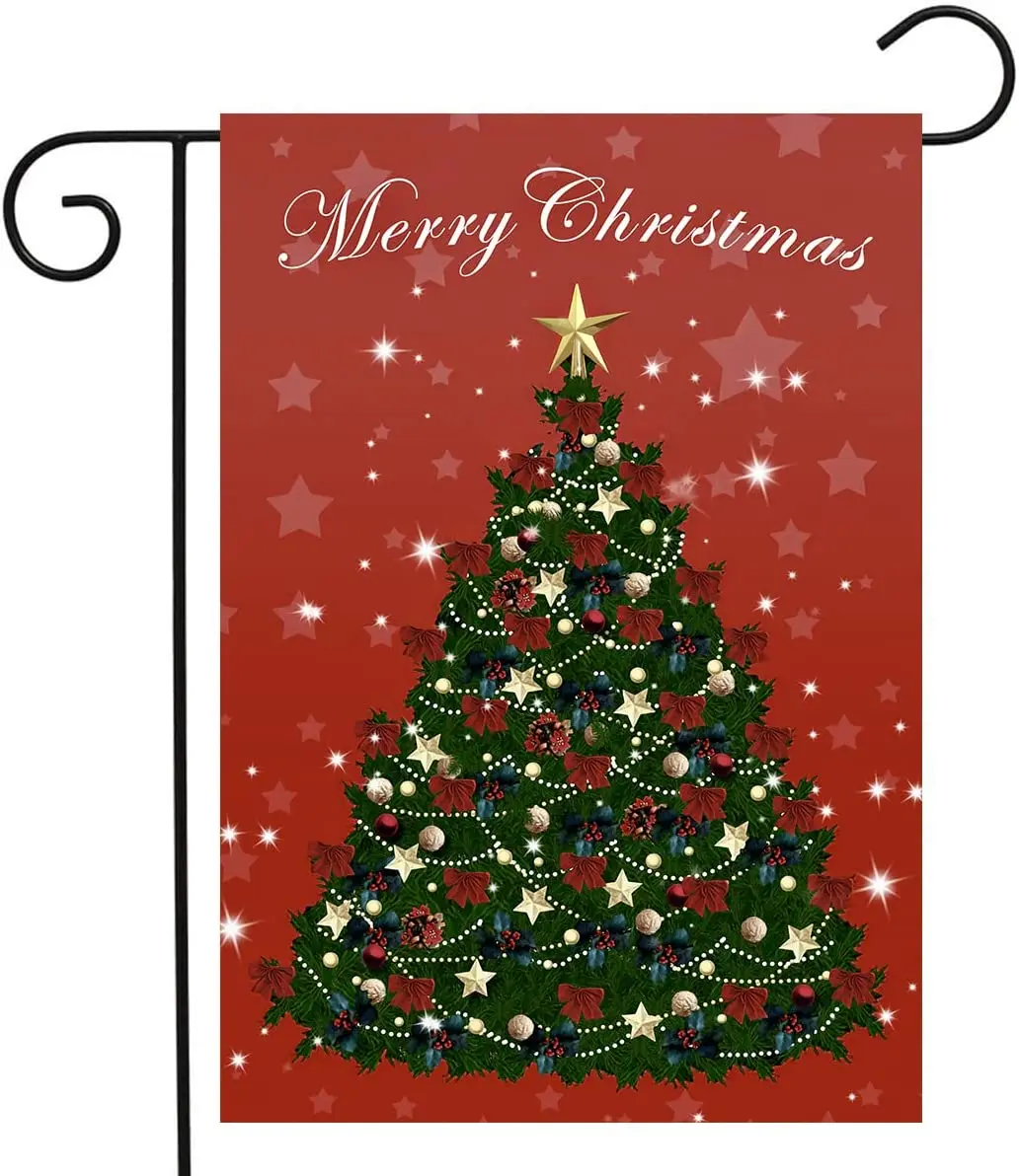 Christmas Garden Flags 12x18 Double Sided Christmas Tree Design Outdoor Christmas Decorations Burlap Material Winter Garden
Christmas Garden Flags 12x18 Double Sided Christmas Tree Design Outdoor Christmas Decorations Burlap Material Winter Garden