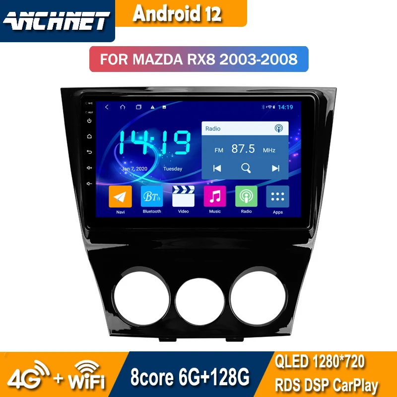 Android 12 Car Stereo Audio Intelligent System For Mazda RX8 2003-2011 Multimedia DVD Radio Player Navigation GPS
Android 12 Car Stereo Audio Intelligent System For Mazda RX8 2003-2011 Multimedia DVD Radio Player Navigation GPS