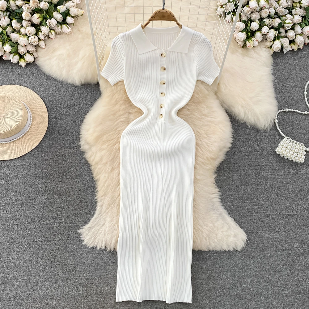 Women Solid Striped Sheath Dress Turn Down Collar Short Sleeve One Breasted Long Maxi Dresses Elegant Lady Casual Outfit Vestido
Women Solid Striped Sheath Dress Turn Down Collar Short Sleeve One Breasted Long Maxi Dresses Elegant Lady Casual Outfit Vestido