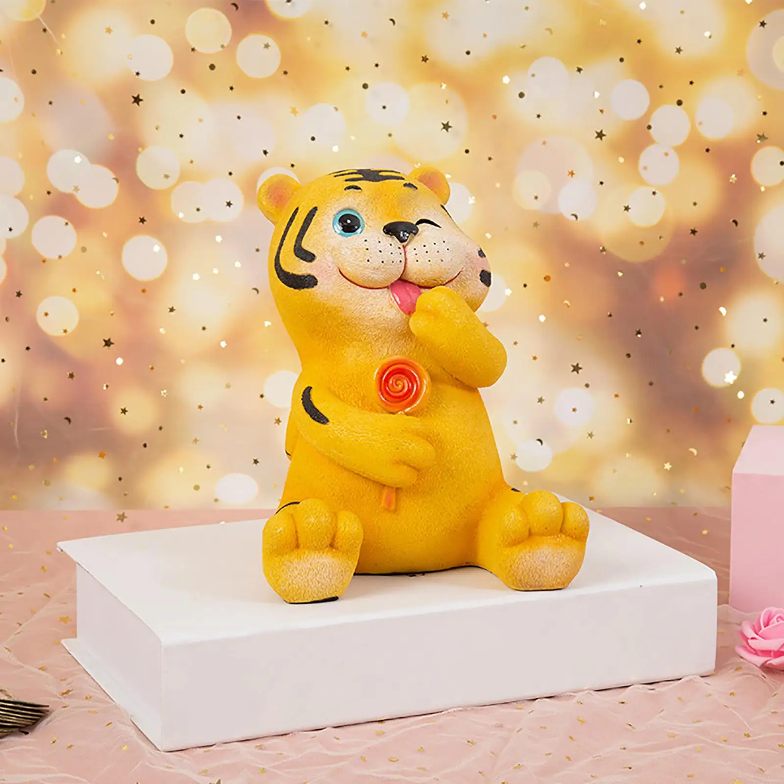 Cartoon Tigers Piggy Bank Savings Box Tigers Sculpture Art Craft Action Figurine for Tabletop Living Room Home Bedroonm Decor
Cartoon Tigers Piggy Bank Savings Box Tigers Sculpture Art Craft Action Figurine for Tabletop Living Room Home Bedroonm Decor