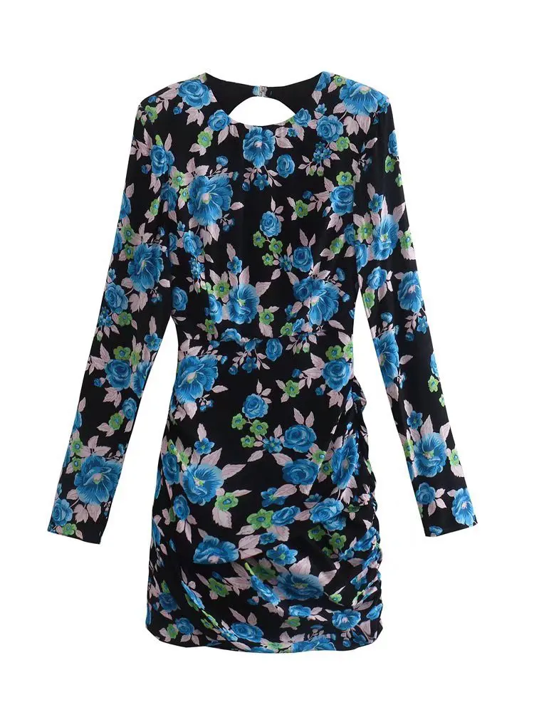 Nlzgmsj ZBZA 2022 Elegant Backless Floral Print Lantern Long Sleeve Women Mini Dress Ladies Party French Bodycon Dress 202203
Nlzgmsj ZBZA 2022 Elegant Backless Floral Print Lantern Long Sleeve Women Mini Dress Ladies Party French Bodycon Dress 202203