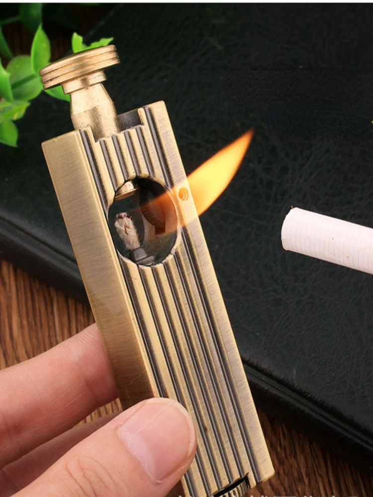 New creative metal lighter retro kerosene cigarette lighter open flame lighter open gift
New creative metal lighter retro kerosene cigarette lighter open flame lighter open gift