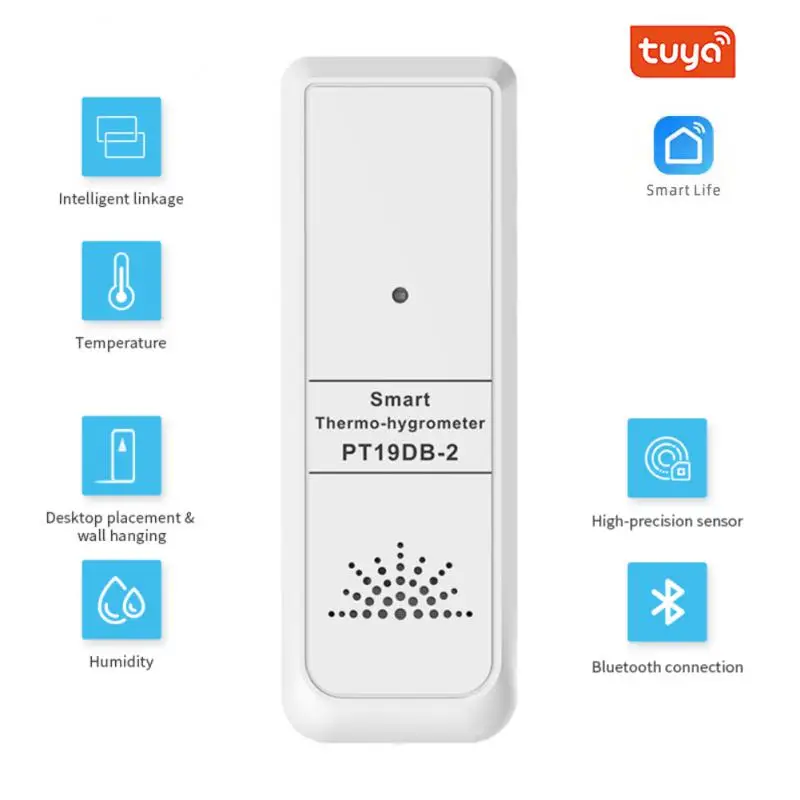 Tuya Bluetooth Thermometer Hygrometer Sensor Home Temperature Monitor With Data Display Works With Smart Life App Smart Device
Tuya Bluetooth Thermometer Hygrometer Sensor Home Temperature Monitor With Data Display Works With Smart Life App Smart Device