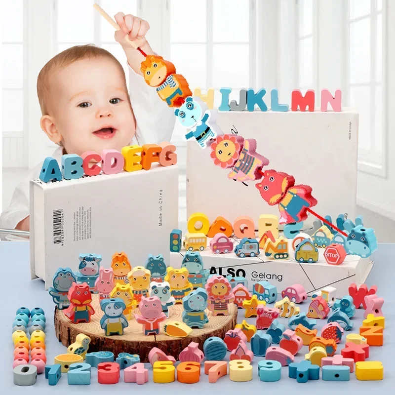 Деревянные игрушки «сделай сам», детские цветные и формы для раннего обучения, Мультяшные животные, фрукты, геометрические блоки, игрушки из бисера 
Деревянные игрушки «сделай сам», детские цветные и формы для раннего обучения, Мультяшные животные, фрукты, геометрические блоки, игрушки из бисера