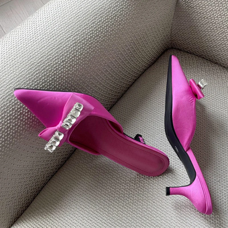 Туфли Liyke женские с бантом-бабочкой, хрустальные сандалии с заостренным носком, элегантная обувь с ремешком на пятке, весна-лето
Туфли Liyke женские с бантом-бабочкой, хрустальные сандалии с заостренным носком, элегантная обувь с ремешком на пятке, весна-лето