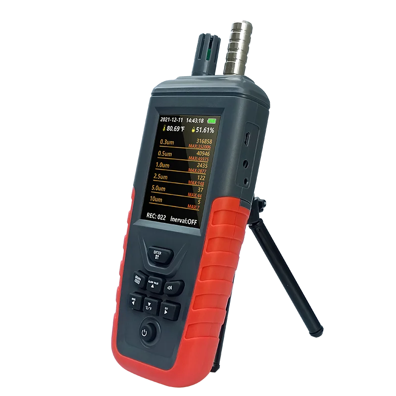 TC-8200 PM2.5 PM10 Air Dust Analyzer Air Quality Detector For Measuring PM Temperature Humidity Particle Counter
TC-8200 PM2.5 PM10 Air Dust Analyzer Air Quality Detector For Measuring PM Temperature Humidity Particle Counter