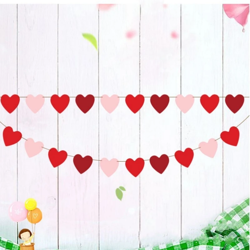 2.5M Wedding Party Decoration Red Pink Love Heart String Pull Garland Engagement Wedding Party Hanging Bunting Background DIY
2.5M Wedding Party Decoration Red Pink Love Heart String Pull Garland Engagement Wedding Party Hanging Bunting Background DIY