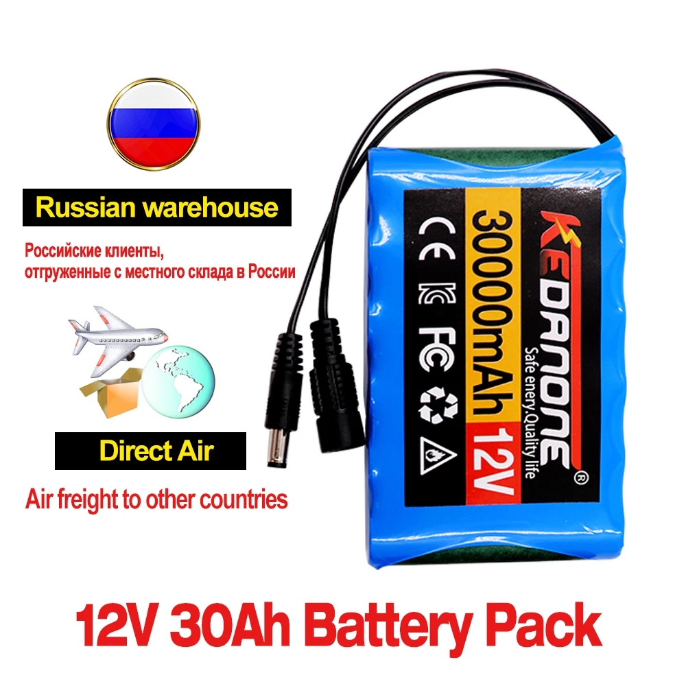 Air transport Super 12V 30000mah Battery Rechargeable Lithium Ion Battery Pack Capacity DC 12.6v 30Ah CCTV Cam Monitor + Charger
Air transport Super 12V 30000mah Battery Rechargeable Lithium Ion Battery Pack Capacity DC 12.6v 30Ah CCTV Cam Monitor + Charger