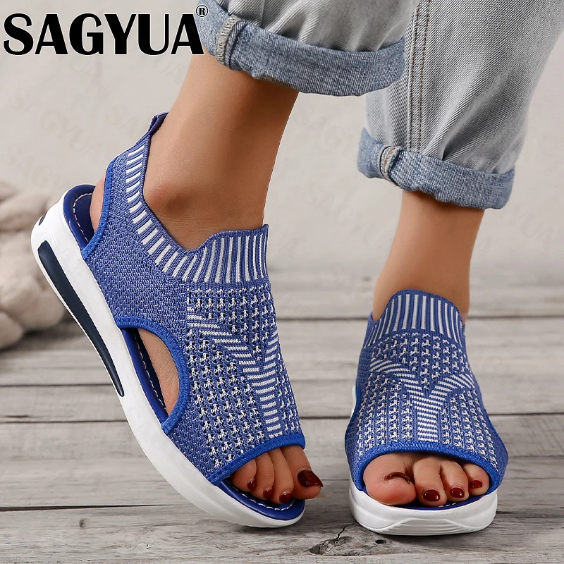 Flats Sandals Wedges Women Mesh Sport Running Shoes 2022 Summer New Thick Casual Women Shoes Walking Slides Cozy Female Zapatos
Flats Sandals Wedges Women Mesh Sport Running Shoes 2022 Summer New Thick Casual Women Shoes Walking Slides Cozy Female Zapatos