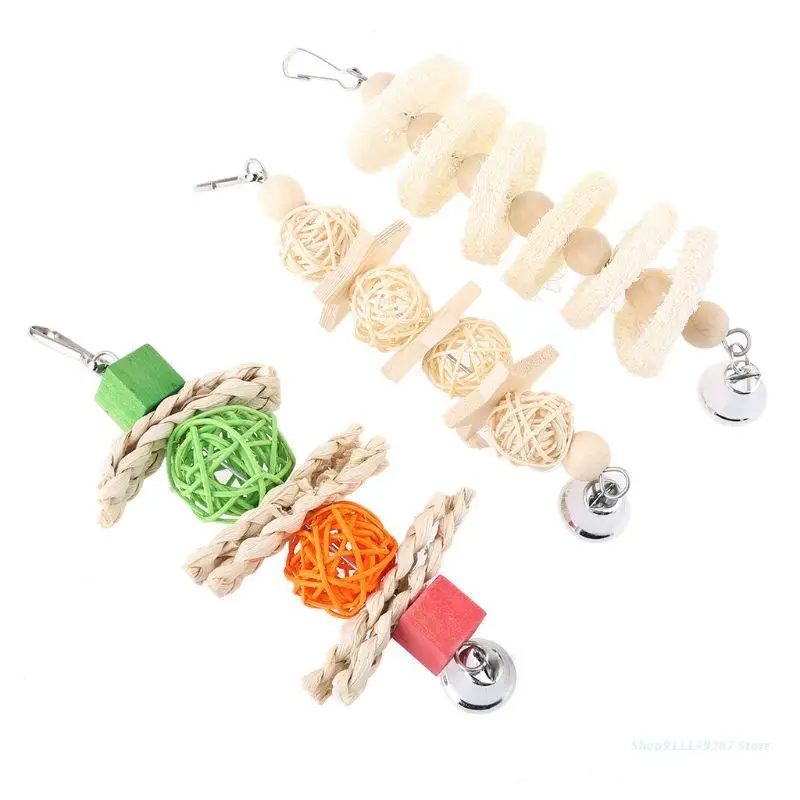 C5AD 7 Pack Bird Chewing Toy Colorful Building Log Blocks Bite Wooden String Cage Nature Wood Stand Multicolored Pet Parrot Toys
C5AD 7 Pack Bird Chewing Toy Colorful Building Log Blocks Bite Wooden String Cage Nature Wood Stand Multicolored Pet Parrot Toys