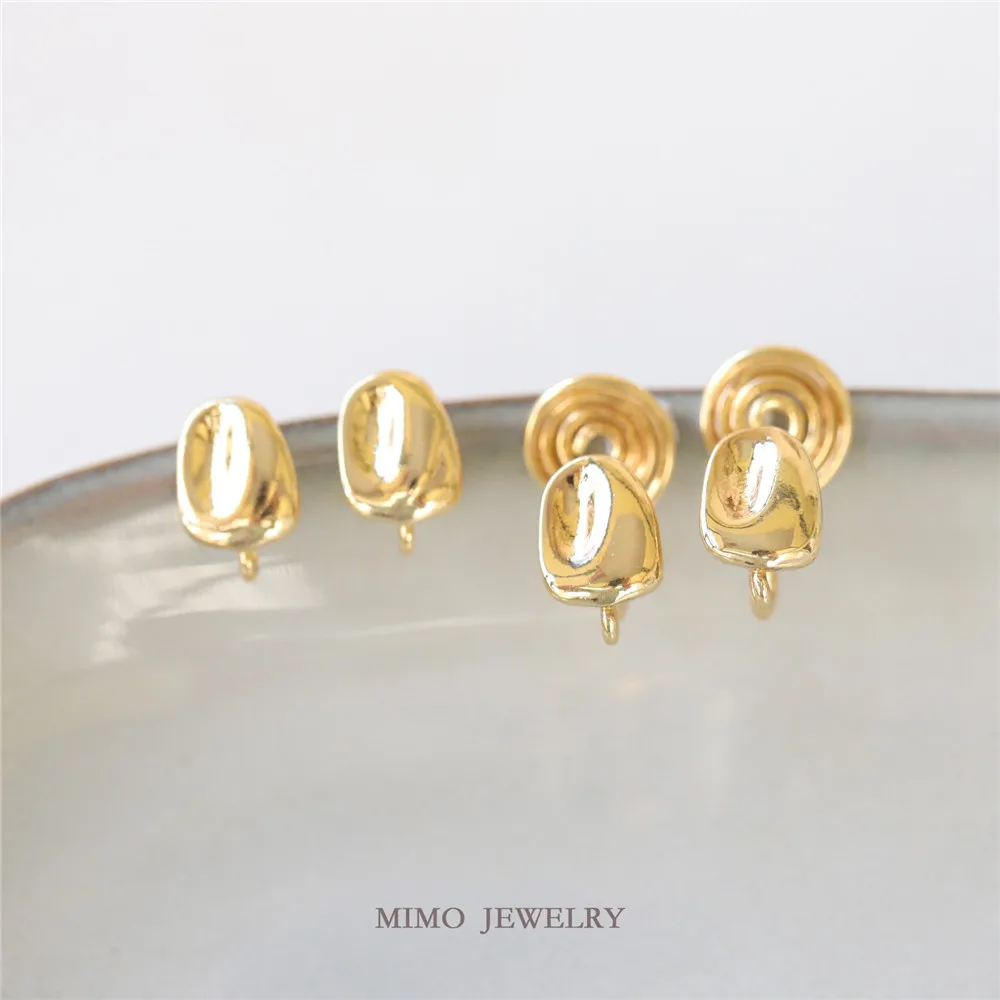 MIMO JEWELRY Copper plated real gold concave irregular small stone 925 silver pin earrings earrings clip DIY earrings accessorie
MIMO JEWELRY Copper plated real gold concave irregular small stone 925 silver pin earrings earrings clip DIY earrings accessorie