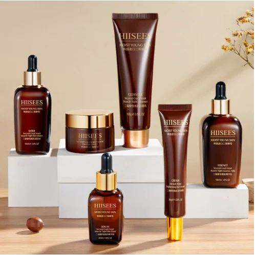 6pcs Skin Care Brown Bottle Face Toner Essence Eyes Care Cream Facial Lotion Anti-Aging Retinol Cleanser korean Cosmetics Kit
6pcs Skin Care Brown Bottle Face Toner Essence Eyes Care Cream Facial Lotion Anti-Aging Retinol Cleanser korean Cosmetics Kit