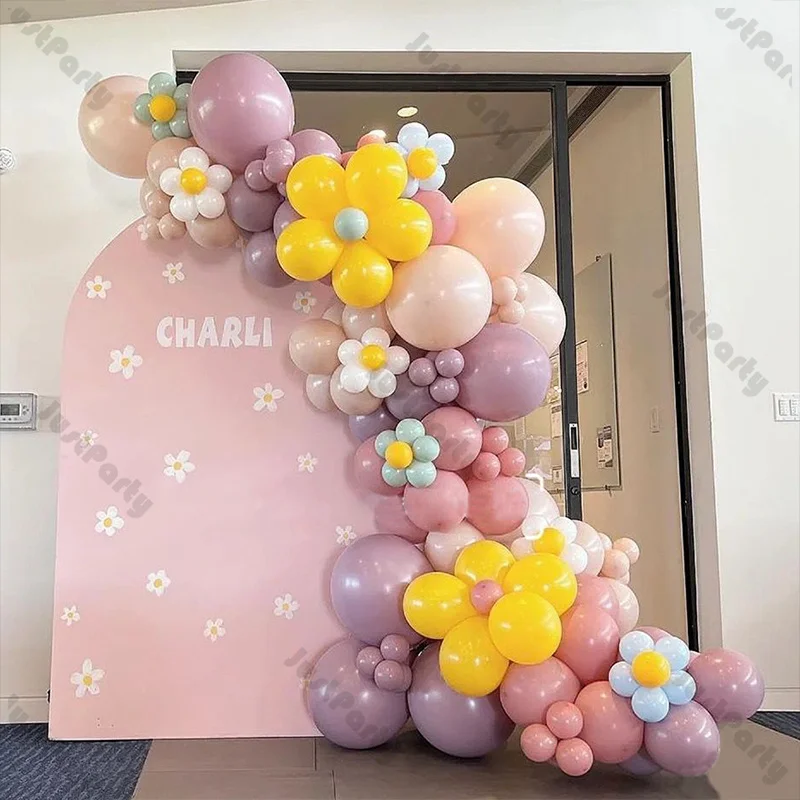 152pcs Purple Pink Groovy One Balloon Garland Arch Kit Yellow Daisy Flower Balloon Baby Shower Birthday Wedding Bride Decoration
152pcs Purple Pink Groovy One Balloon Garland Arch Kit Yellow Daisy Flower Balloon Baby Shower Birthday Wedding Bride Decoration