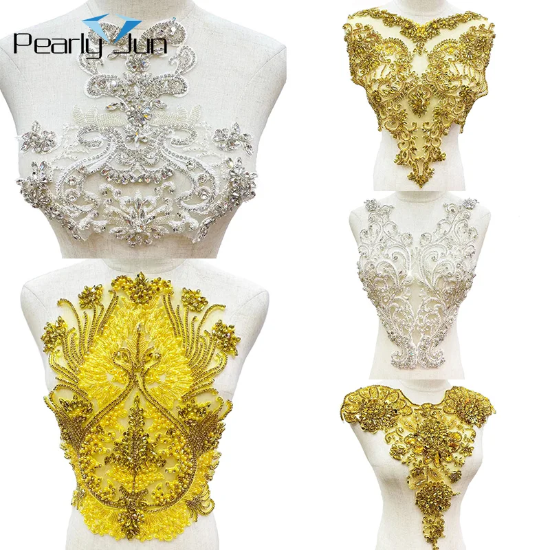 1 Piece Handmade Silver Neckline Crystal Glass Chest Patches DIY Decoration for Wedding Dresses Rhinestone Applique Bodice WH061
1 Piece Handmade Silver Neckline Crystal Glass Chest Patches DIY Decoration for Wedding Dresses Rhinestone Applique Bodice WH061