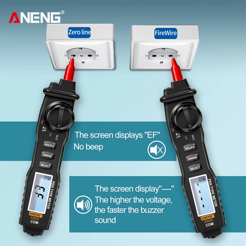 Digital Pen Multimeter Professional 4000 Counts Smart Meter with NCV AC/DC Voltage Resistance Capacitance Testers 
Digital Pen Multimeter Professional 4000 Counts Smart Meter with NCV AC/DC Voltage Resistance Capacitance Testers