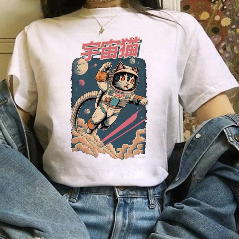 2023 Cartoon 90s Summer Cat T-shirt Fashion Versatile T Shirt Cartoon Shirt Women's Short Sleeve Printed Women's Graphic T-shirt
2023 Cartoon 90s Summer Cat T-shirt Fashion Versatile T Shirt Cartoon Shirt Women's Short Sleeve Printed Women's Graphic T-shirt
