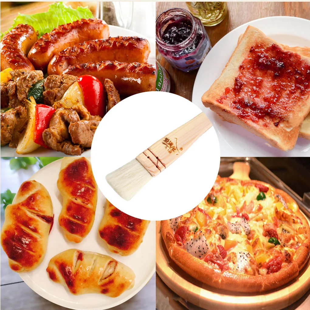 Wooden Handle Brush Straight Edge Sauce Grilling BBQ Bread Pastry Oil Cream Basting Brush Kitchen Tools
Wooden Handle Brush Straight Edge Sauce Grilling BBQ Bread Pastry Oil Cream Basting Brush Kitchen Tools