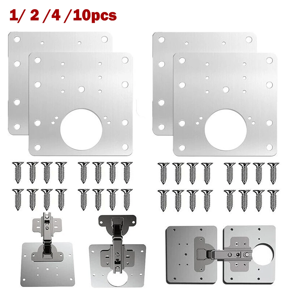 10Pcs Cabinet Hinge Repair Tool Plate Close Hinges Kitchen Cupboard Door Fixing Brace Brackets Household Tool Hardware Part
10Pcs Cabinet Hinge Repair Tool Plate Close Hinges Kitchen Cupboard Door Fixing Brace Brackets Household Tool Hardware Part