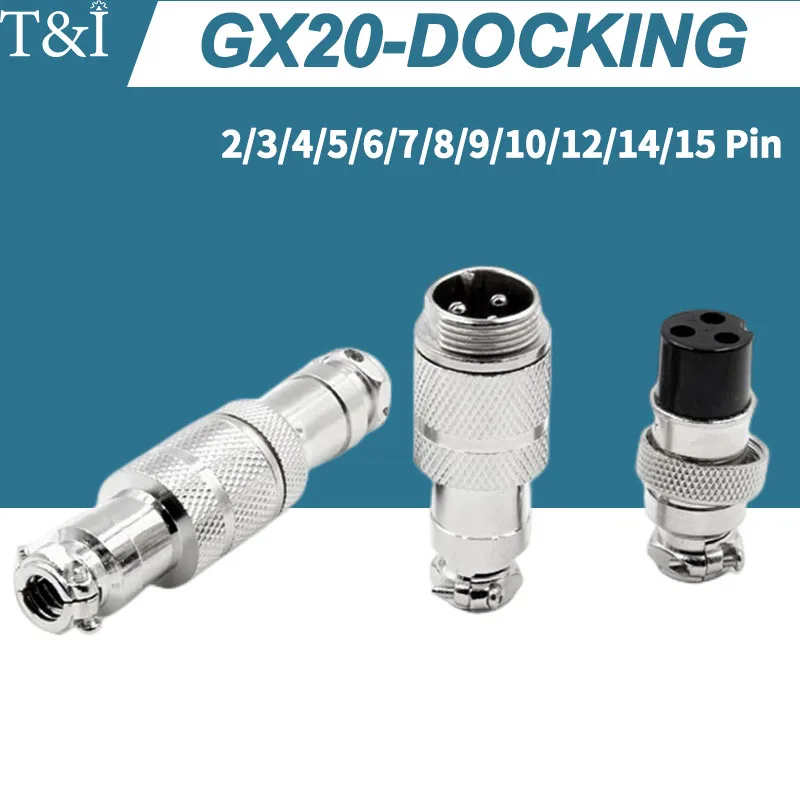 1Set GX20 2/3/4/5/6/7/8/9/10/12/14/15 Pin Male&Female Docking Aviation Plug&Socket Circular Waterproof butt joint Connector
1Set GX20 2/3/4/5/6/7/8/9/10/12/14/15 Pin Male&Female Docking Aviation Plug&Socket Circular Waterproof butt joint Connector
