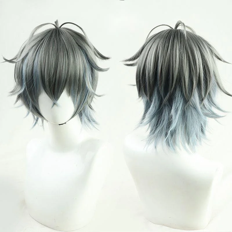 Silver Grey Virtual Anchor Rainbow Club Ike EvE Land Cos Fake Blue Grey Highlights Cosplay Short Hair
Silver Grey Virtual Anchor Rainbow Club Ike EvE Land Cos Fake Blue Grey Highlights Cosplay Short Hair