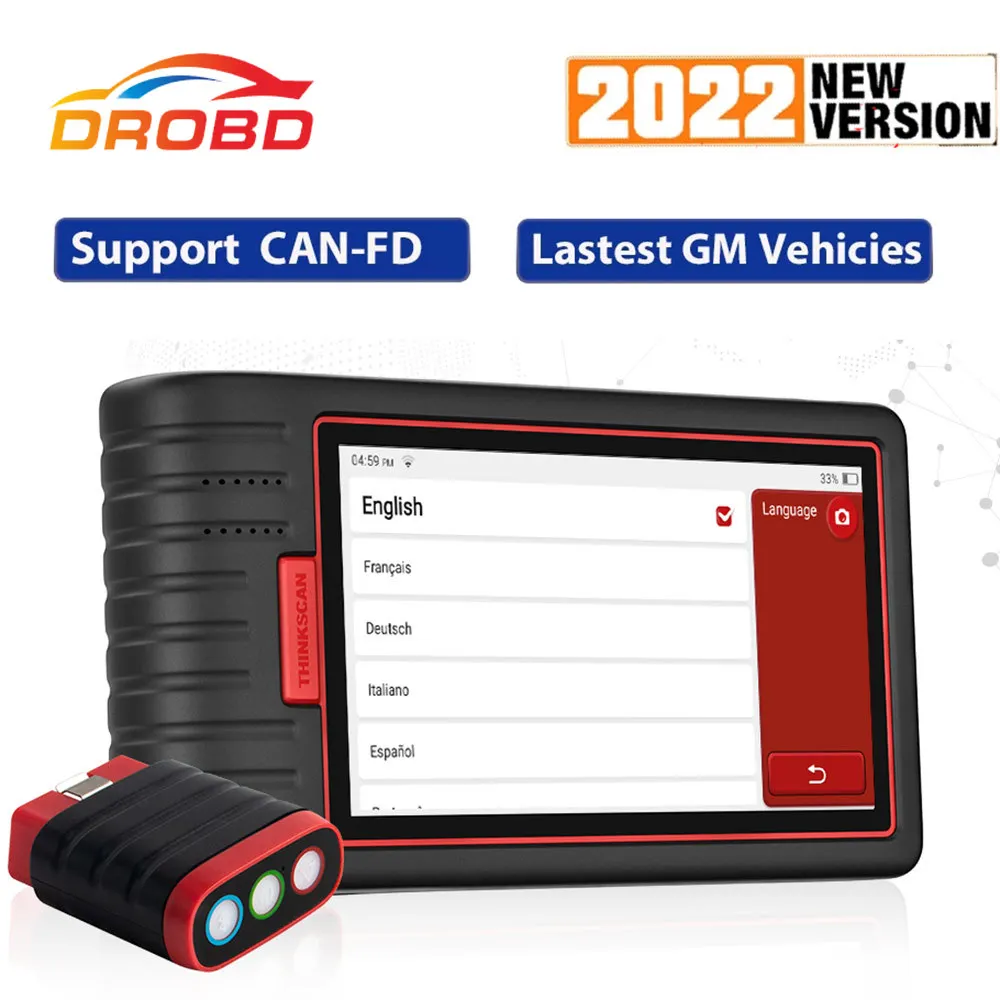 THINKCAR ThinkScan Max 2 Diagnostic Tools Full system Support CANFD For GM 2022 AF DPF IMMO 28 Reset ECU Coding OBD2 Scanner
THINKCAR ThinkScan Max 2 Diagnostic Tools Full system Support CANFD For GM 2022 AF DPF IMMO 28 Reset ECU Coding OBD2 Scanner
