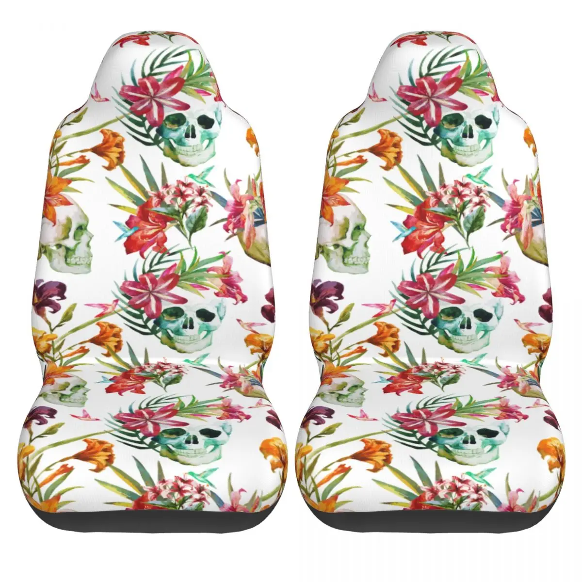 2PCS Car Seat Protector Cover Watercolor Skull Pattern With Flowers Universal Seat Covers Car Seat Cover Cushion Protector
2PCS Car Seat Protector Cover Watercolor Skull Pattern With Flowers Universal Seat Covers Car Seat Cover Cushion Protector